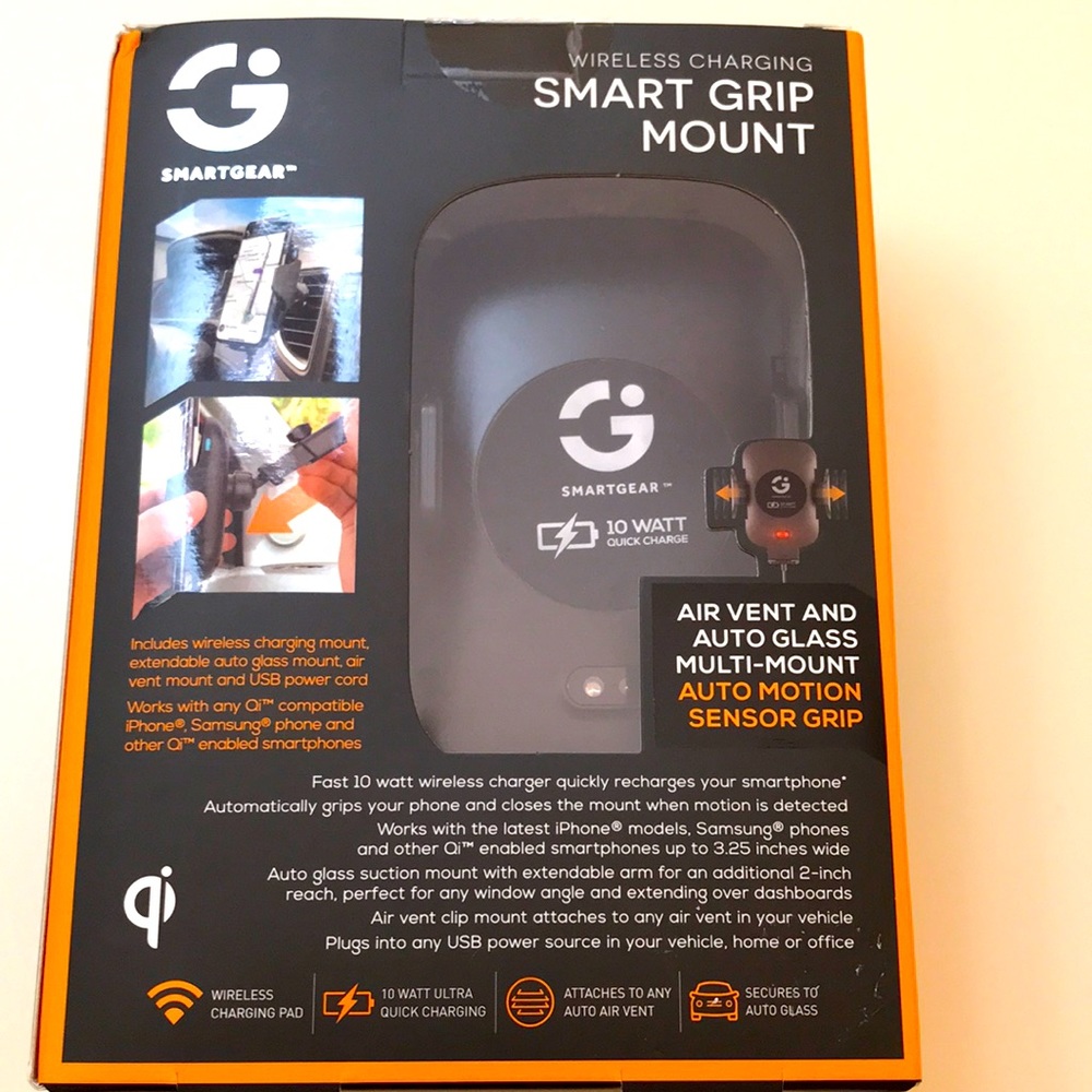 Smart Gear Wireless Charging Smart Grip Mount for Smartphone